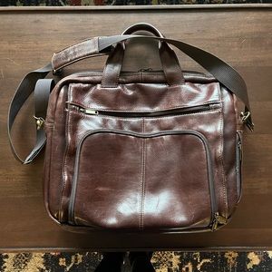 Wilsons Leather Miami Rugged Leather Briefcase